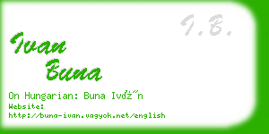 ivan buna business card